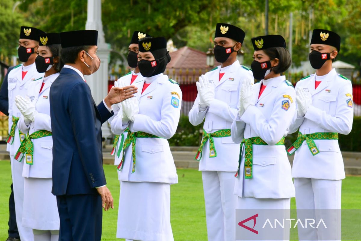 Ini anggota Paskibraka pada Upacara Detik-Detik Proklamasi, 2 dari Sultra