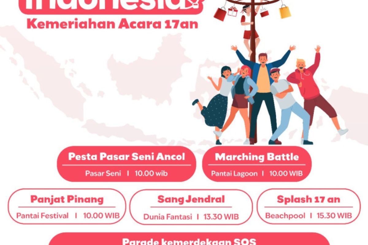 HUT RI, Ancol suguhkan karnaval bagi pengunjung setiap unit rekreasi