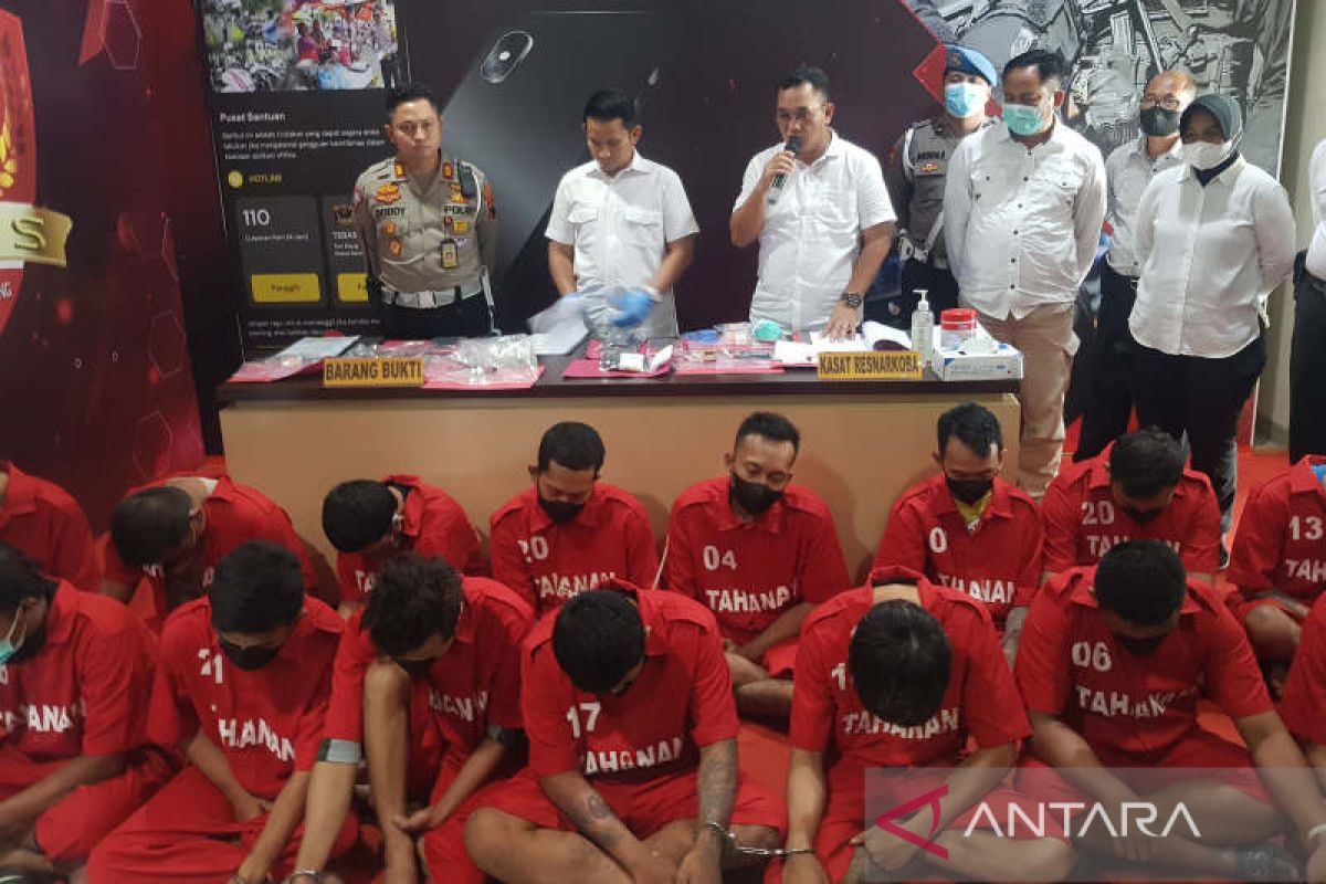 16 pelaku penyalahgunaan narkoba ditangkap Polrestabes Semarang