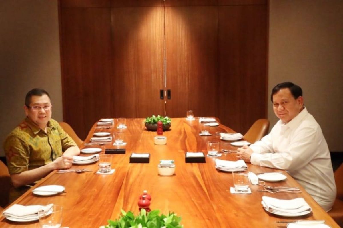Hary Tanoesoedibjo bahas kolaborasi Perindo-Gerindra saat bertemu Prabowo