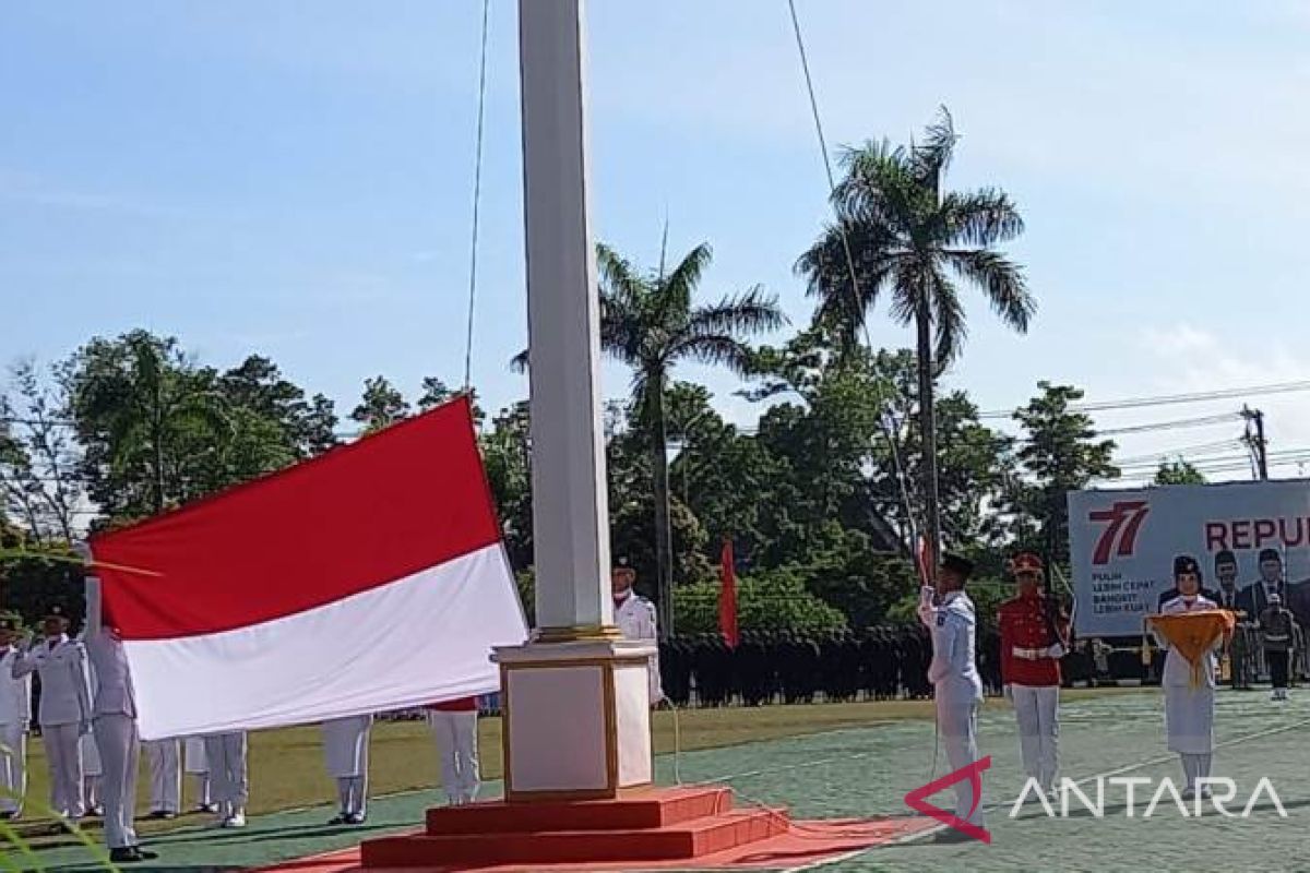 Upacara HUT ke-77 RI di Babel berlangsung khidmat