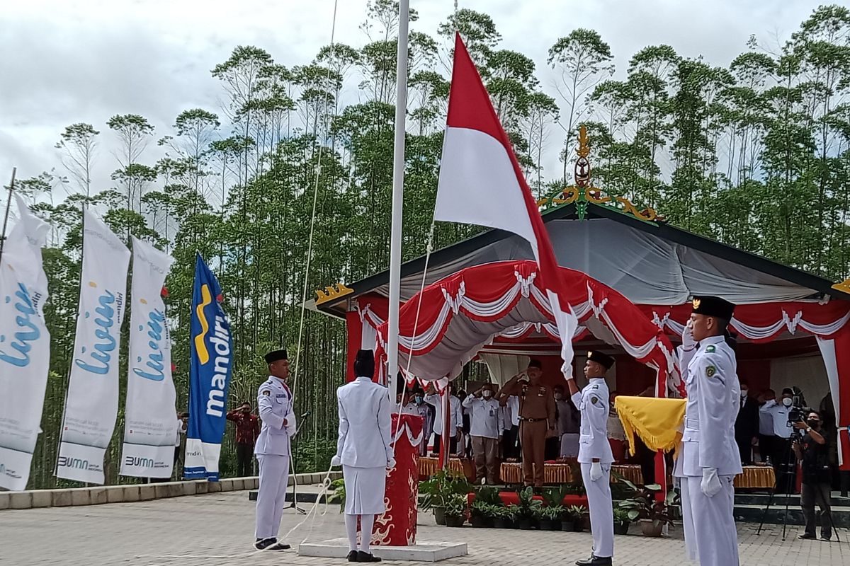 Seconds of Proclamation ceremony held at IKN Nusantara point zero