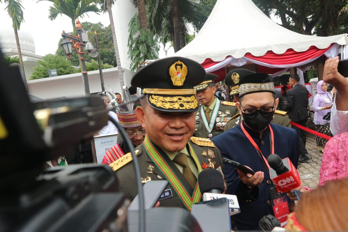 Kasad katakan HUT Ke-77 Kemerdekaan RI bermakna luar biasa