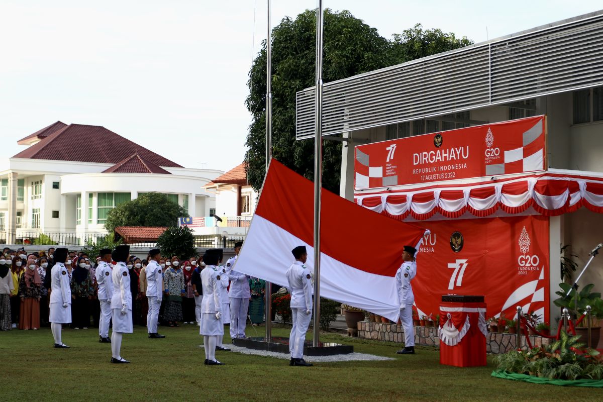 Peringatan HUT RI ke-77 di KJRI Penang