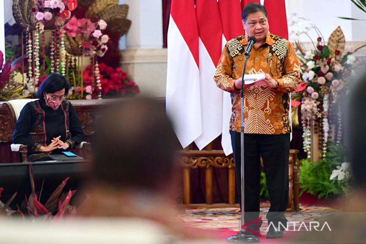 Airlangga proyeksi inflasi di 2022 berpotensi capai 4,8 persen