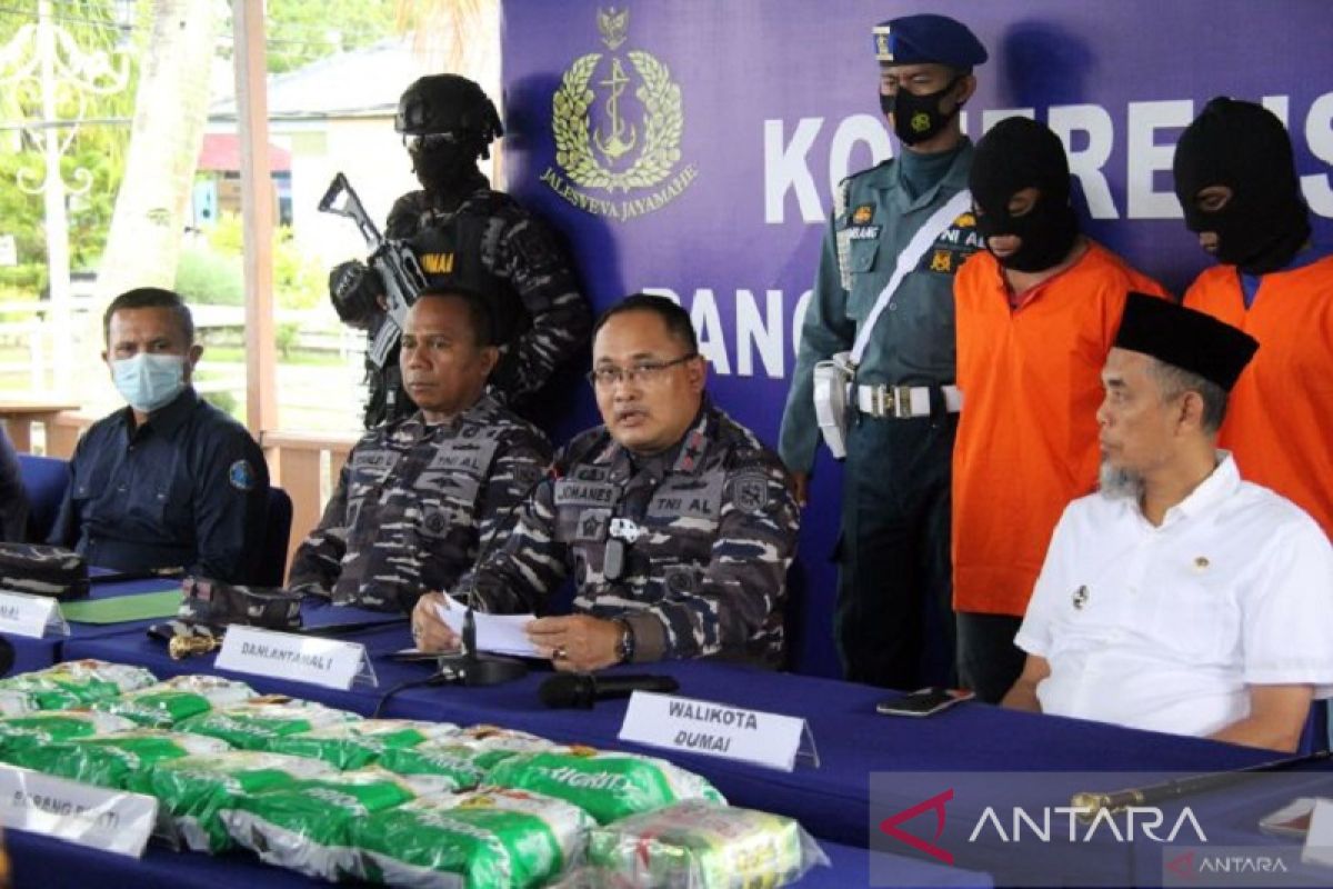 TNI AL gagalkan penyelundupan 14 Kg sabu-sabu dari Malaysia