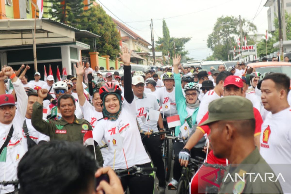 Koalisi Kebangkitan Indonesia Raya gowes sepeda bareng