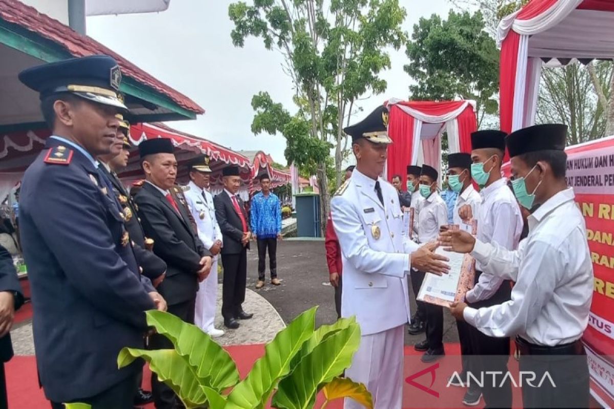 50 warga binaan di Sukamara terima remisi kemerdekaan