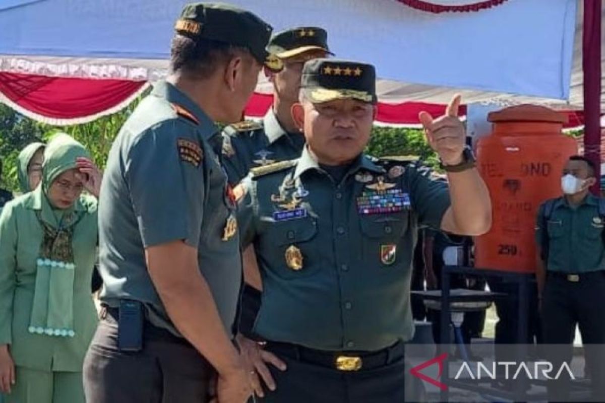 Kasad Jenderal TNI Dudung Abdurachman tinjau kesiapan pengamanan G20 di Belitung