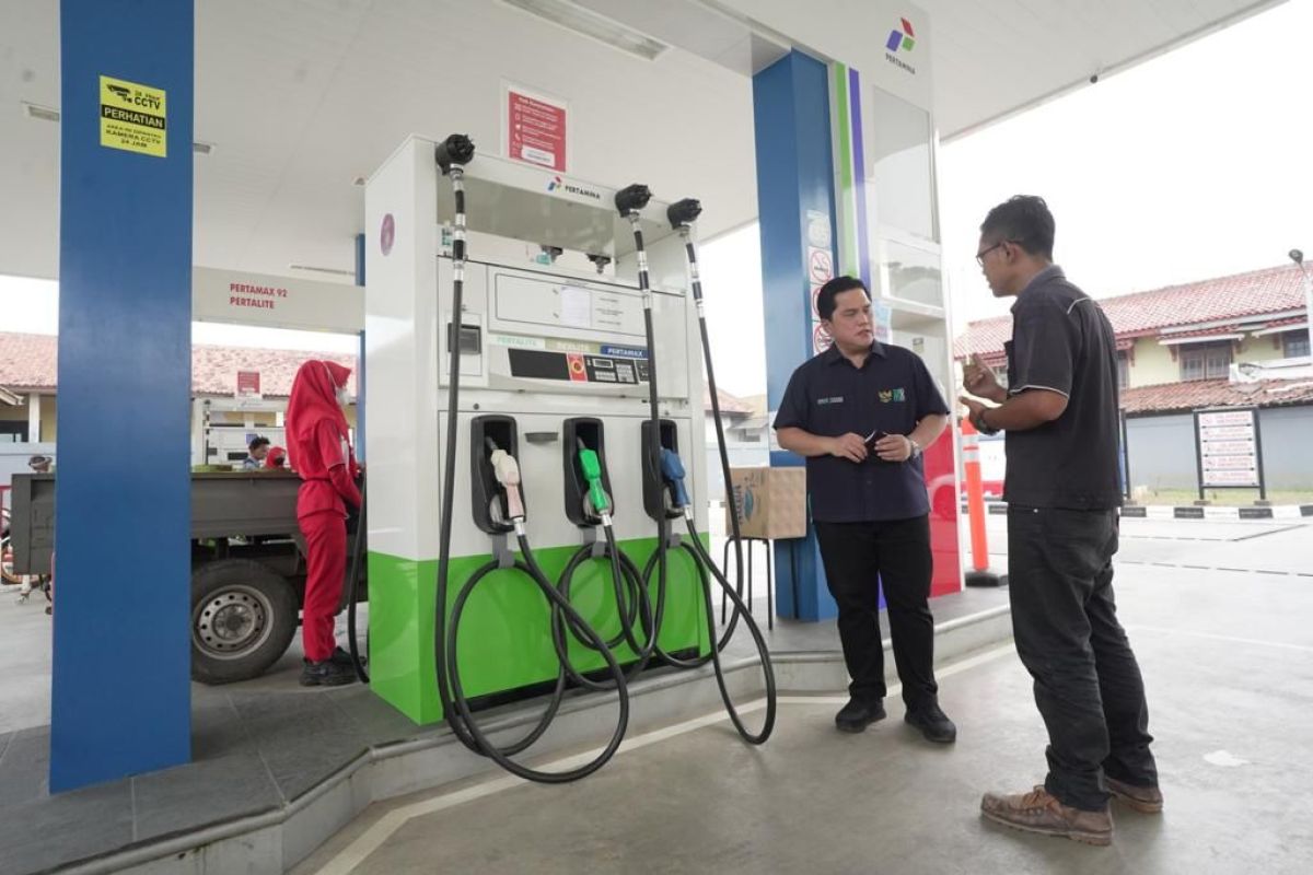 Menteri Erick pastikan ketersediaan BBM bersubsidi aman di Tangerang