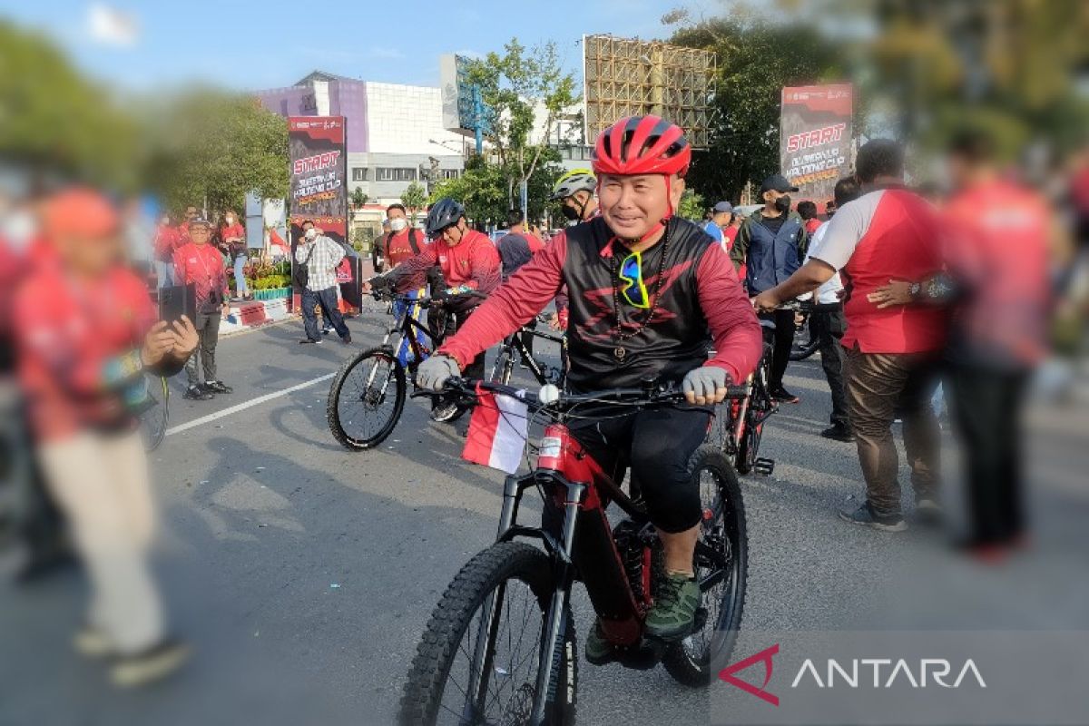 Arena balap UCI MTB Kalteng mampu menampung ribuan penonton