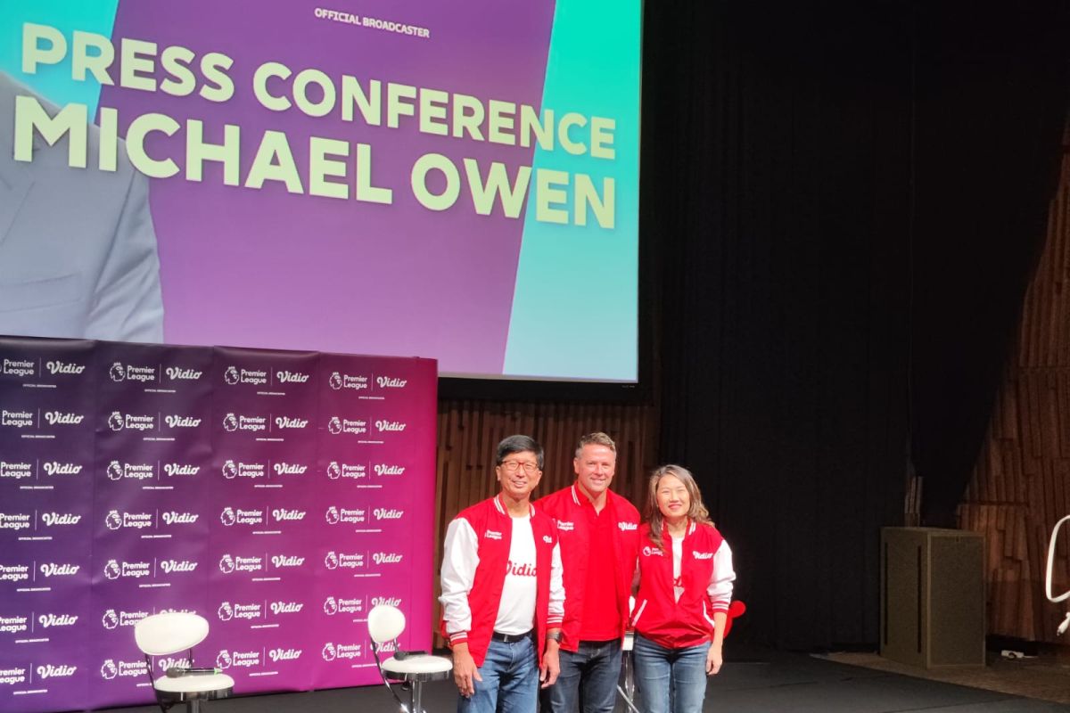 Legenda sepak bola Inggris Michael Owen berkunjung ke Indonesia