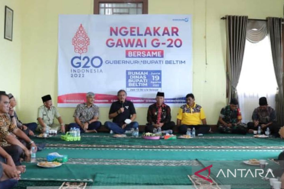 Residents' involvement to ensure G20 DWG success in Bangka Belitung