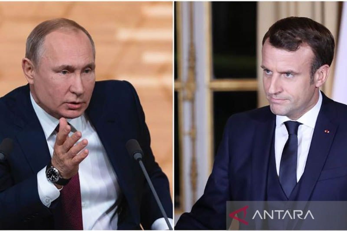 Presiden Rusia Vladimir Putin dan Macron bahas situasi di Ukraina via sambungan telepon