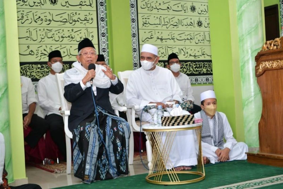 Wapres Ma'ruf Amin hadiri Milad Ke-16 Majelis Dzikir RIyadul Jannah