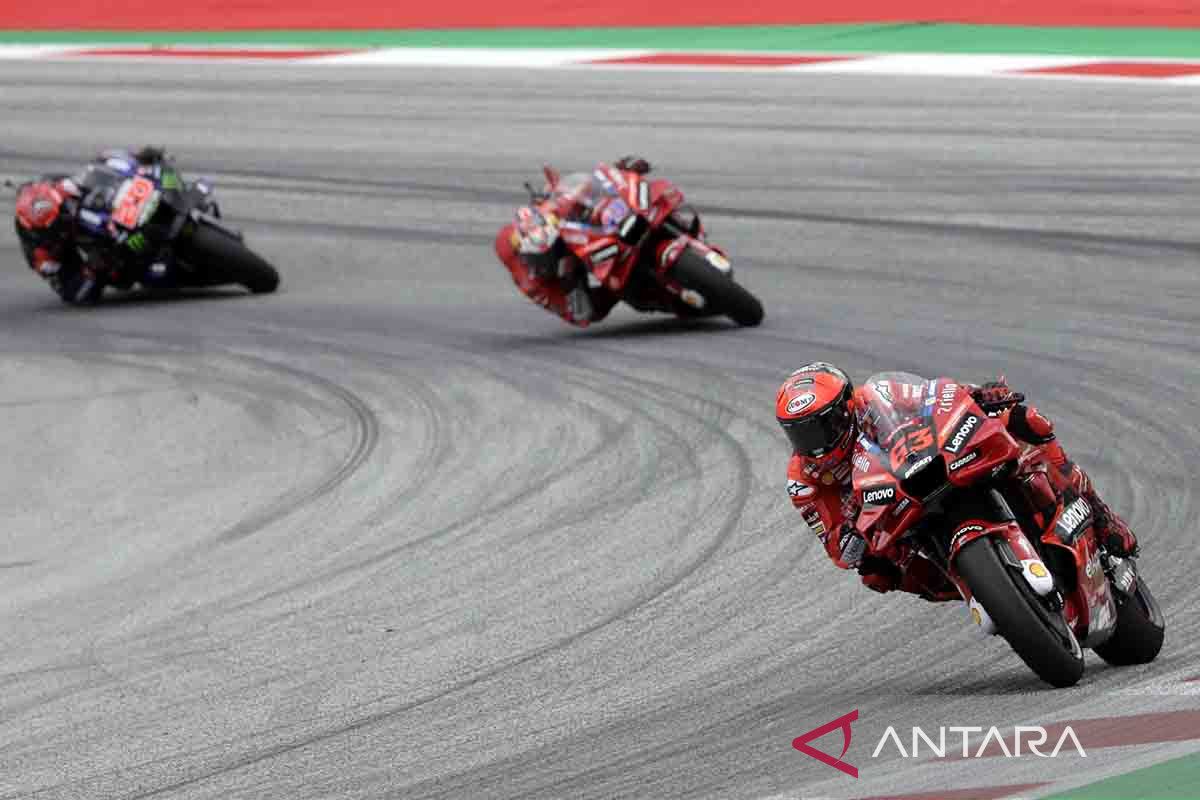 Bagnaia rebut pole MotoGP Austria bersaing ketat dengan Vinales