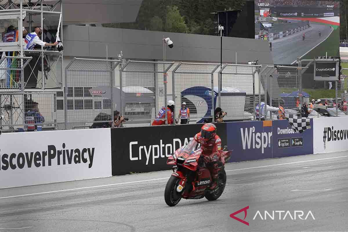 Pembalap Ducati Bagnaia sempurnakan hari kedua MotoGP Austria melalui kemenangan Sprint