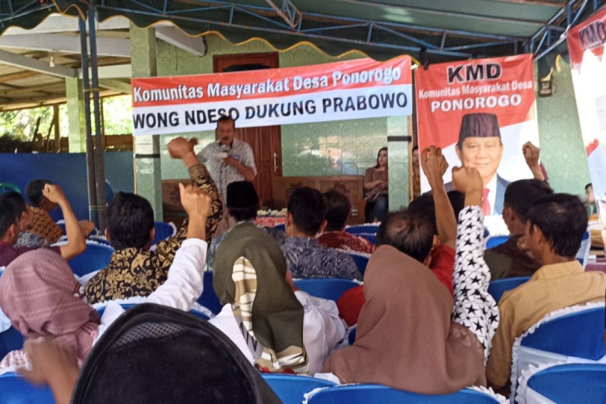 Pemilu 2024, ratusan warga Ponorogo deklarasi dukungan Prabowo maju capres