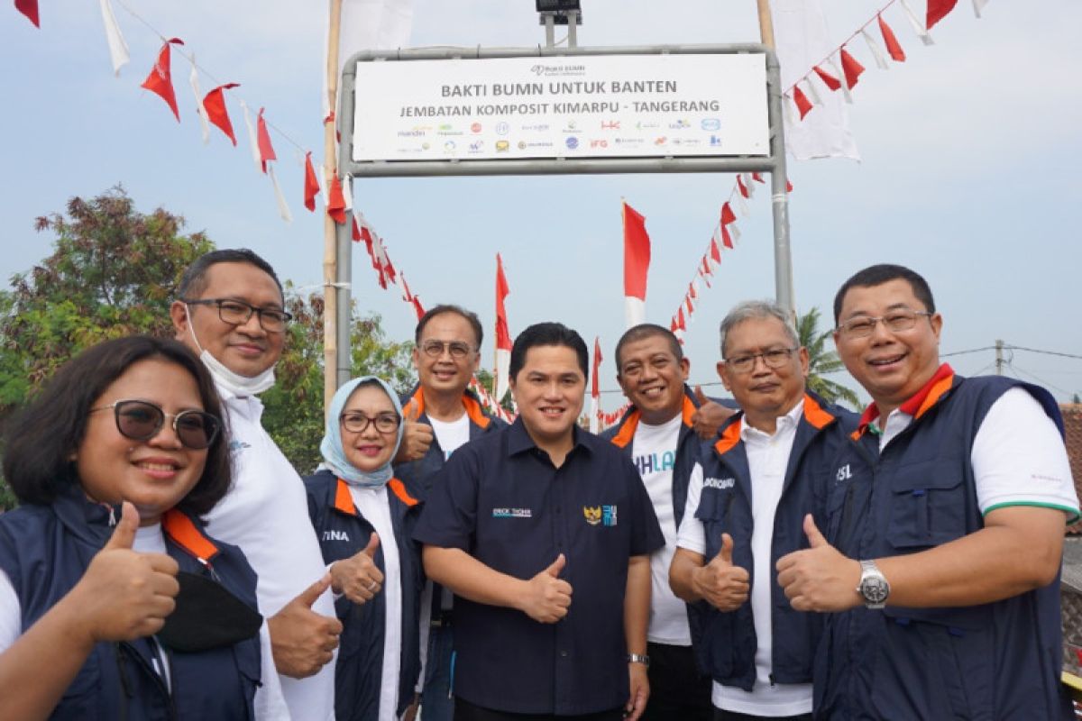 Erick Thohir: pembangunan jembatan di Banten sebagai wujud BUMN peduli