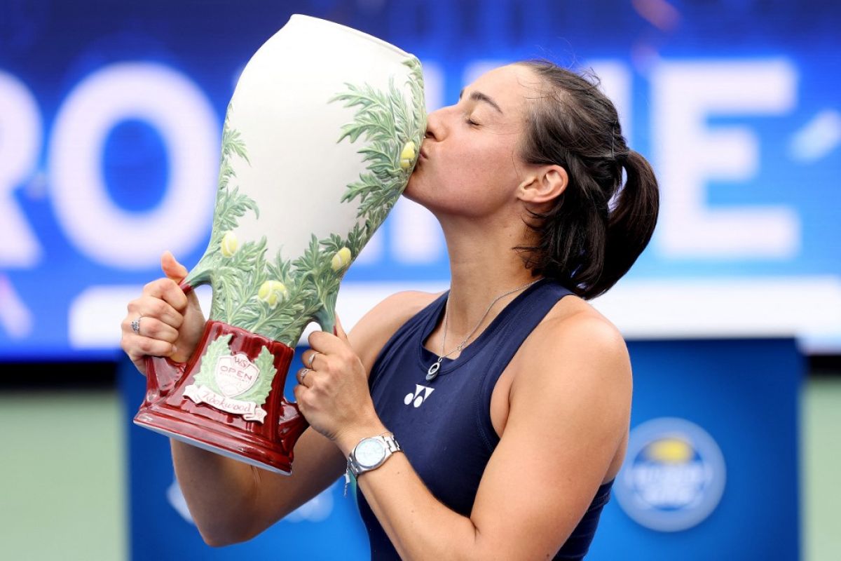 Caroline Garcia, petenis kualifikasi, sukses juara di turnamen Cincinnati