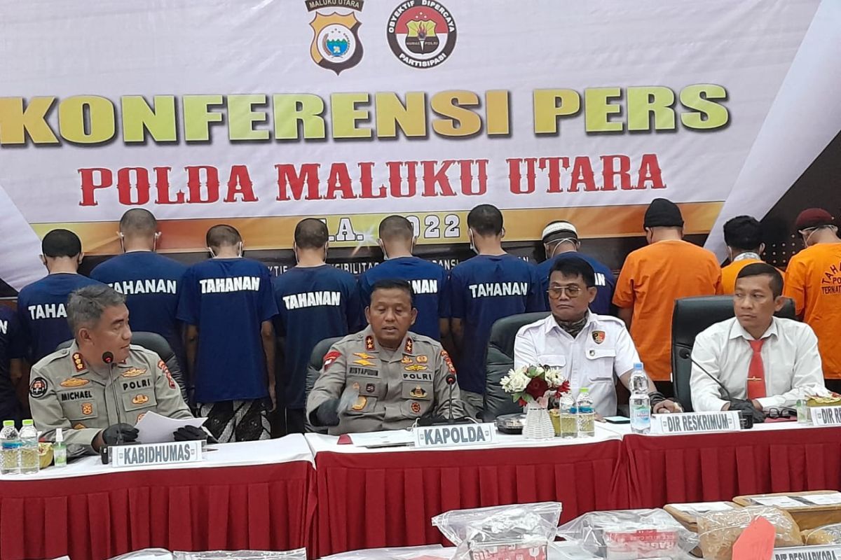 Polda Malut tangkap sembilan pelaku judi