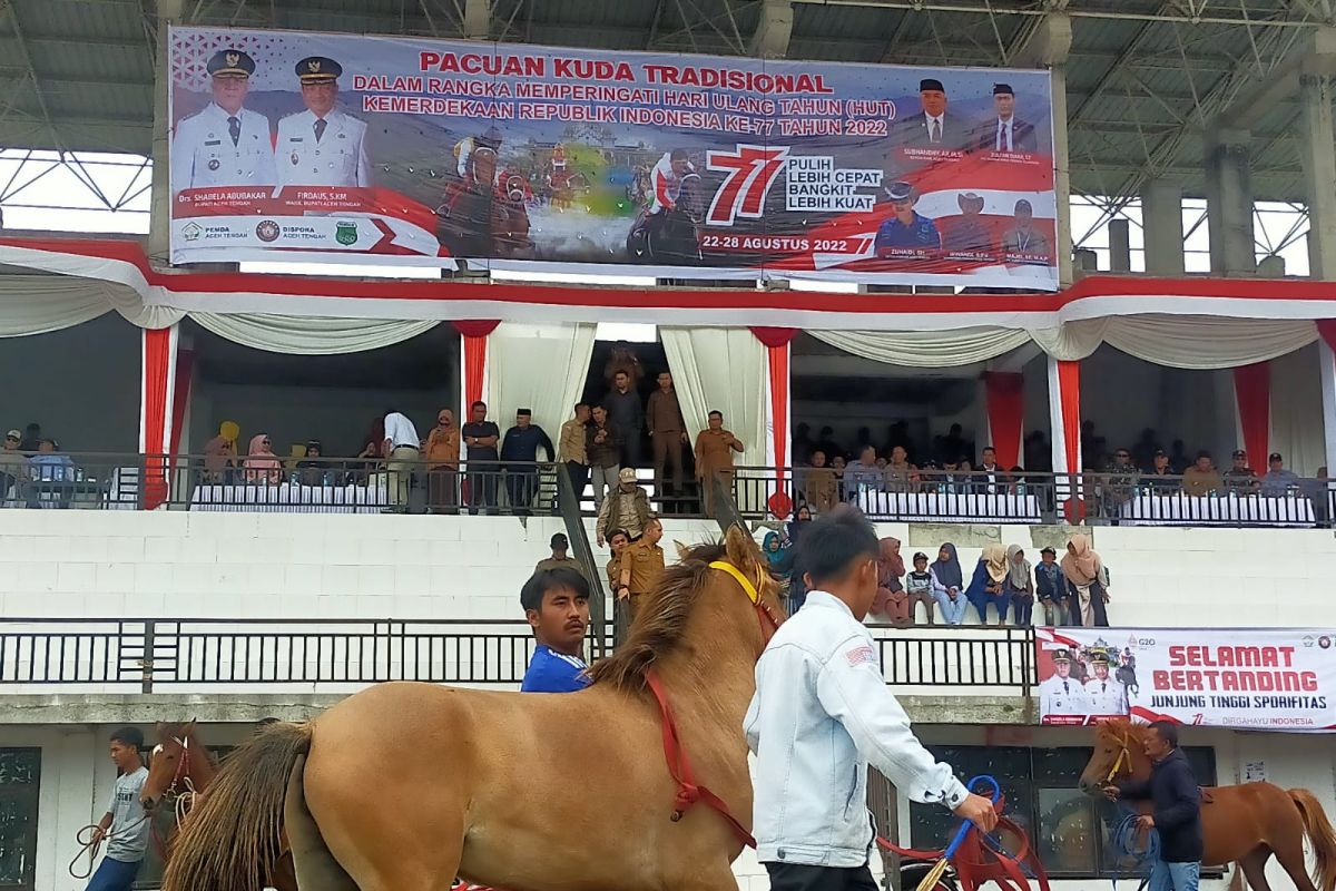 Lebih 200 ekor kuda lomba pacuan tradisional di Aceh Tengah
