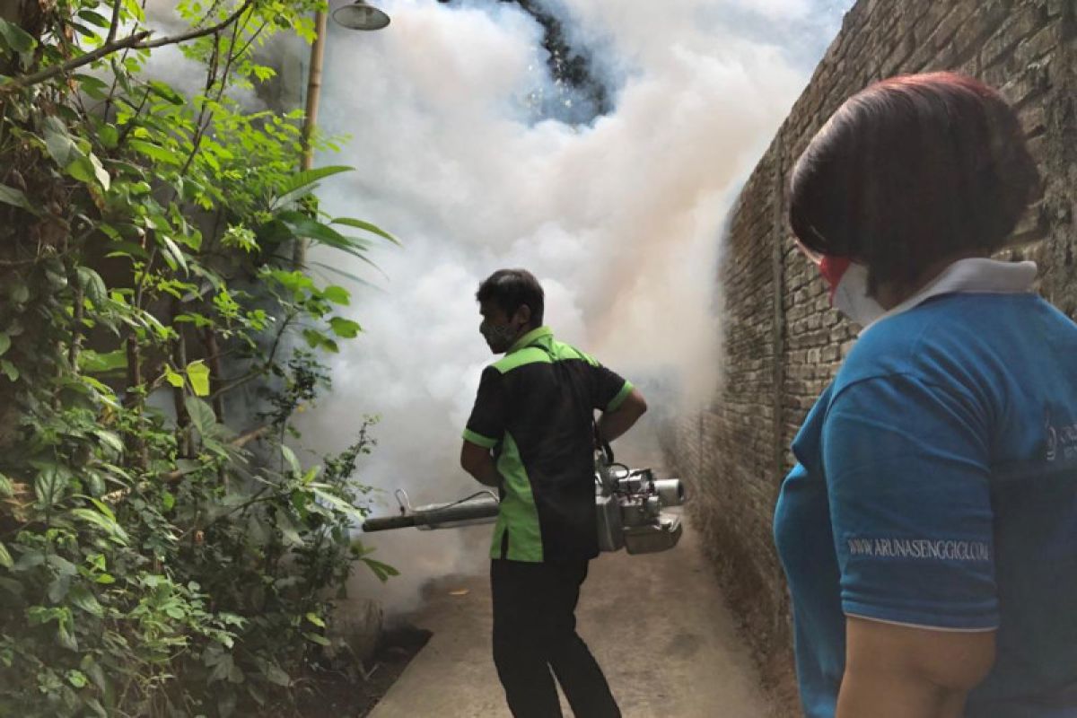 Cegah penyebaran demam berdarah dengue, Aruna Senggigi gelar fogging massal