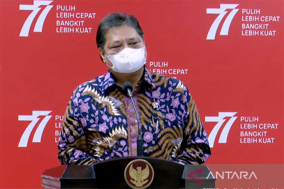 Airlangga sebut penurunan kasus COVID-19 terjadi di seluruh Indonesia