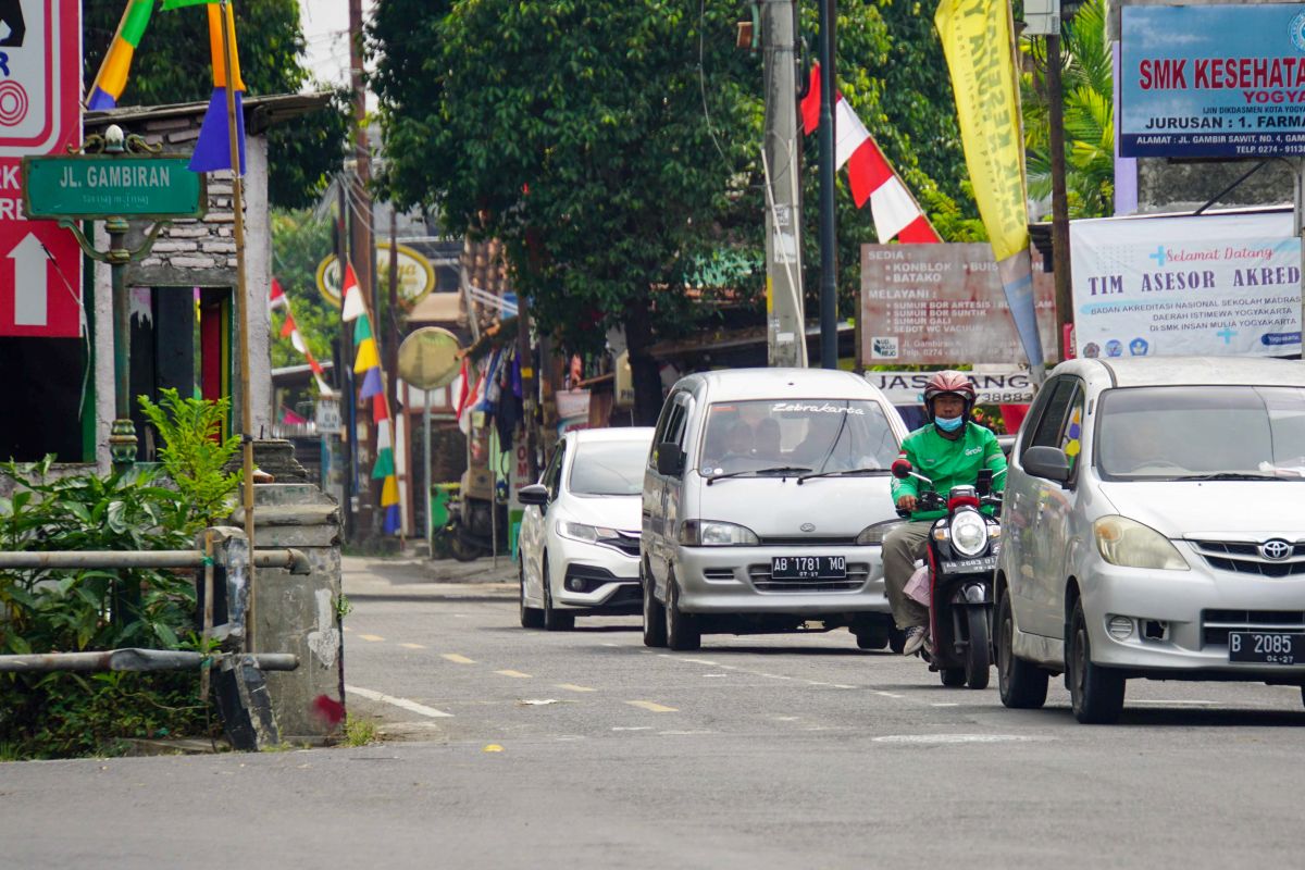Kepadatan Jalan Gambiran Yogyakarta turun hingga 43 persen saat diubah searah