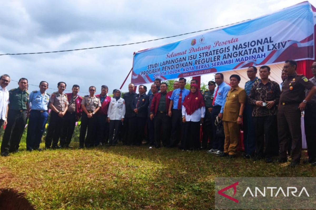 Lemhanas RI Angkatan 64 kunjungi lumbung pangan Kota Solok