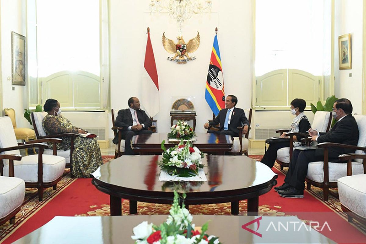 Jokowi bertemu Raja Eswatini membahas peningkatan kerja sama ekonomi