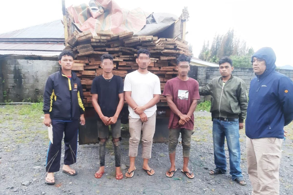 Polisi ringkus tiga pelaku ilegal logging di Bener Meriah