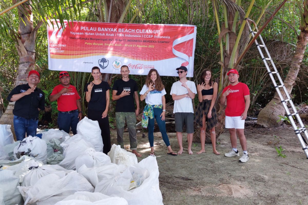 YNA dan CCEP Indonesia lakukan pendampingan pengolahan sampah hingga pulau kecil di Aceh
