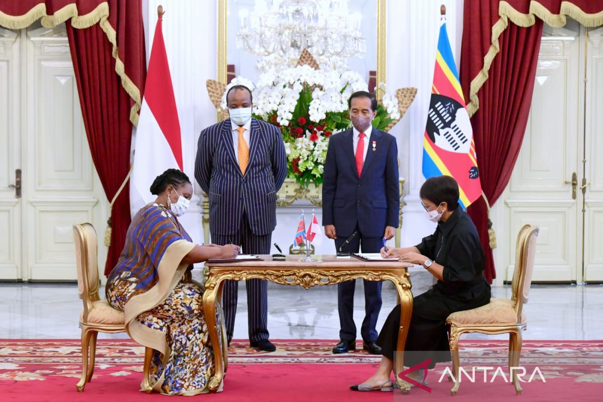 Jokowi dan Raja Mswati III saksikan MoU kerja sama ekonomi