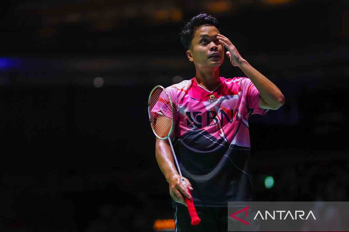 Ginting terpaksa terhenti saat ladeni Axelsen di perempat final Kejuaraan Dunia 2022