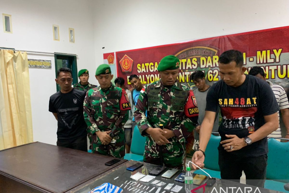 Satgas Pamtas Indonesia - Malaysia gagalkan penyelundupan sabu