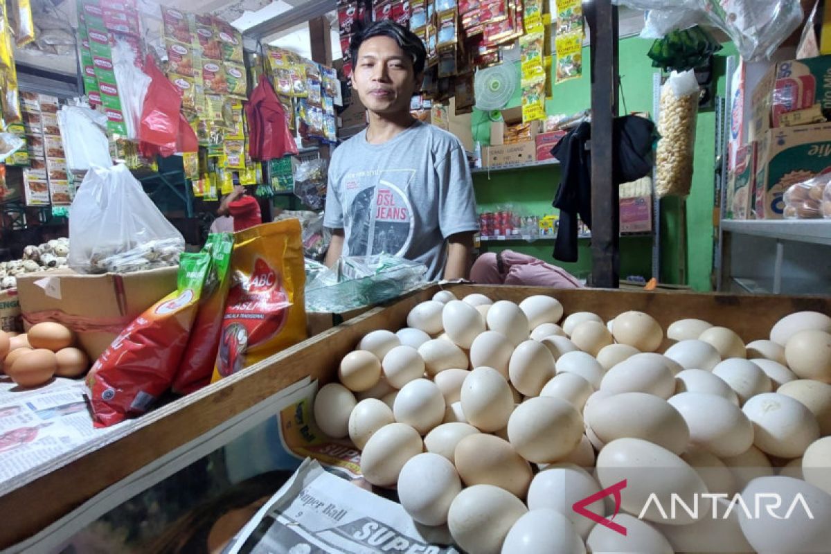 Harga telur di pasar Jakarta Barat tembus Rp 32.000 per kilogram