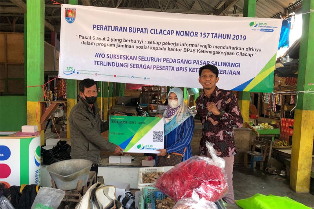 BPJAMSOSTEK sosialisasikan program ke pedagang pasar