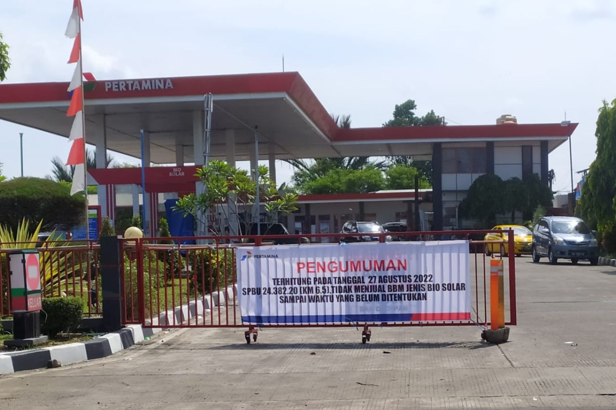 Satu SPBU di Bengkulu hentikan penjualan solar subsidi demi keamanan