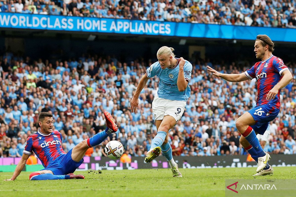 Liga Inggris - Sarangkan tiga gol ke awan Crystal Palace, Haaland dapat pujian pelatih