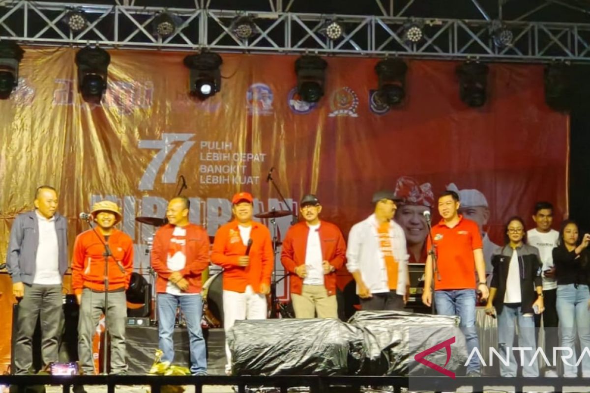 Bupati Bangli bangga hiburan rakyat dan HUT ke-77 RI hasil gotong royong