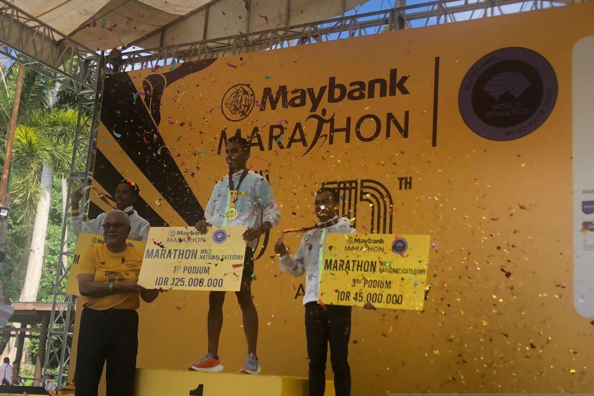 Rikki Simbolon sabet juara marathon nasional perdana di Bali