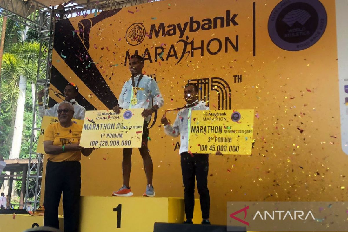 Rikki Simbolon raih juara marathon nasional perdana di Bali