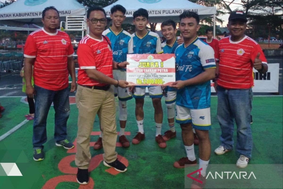 Tim Bara Sandung juarai takraw putra Bupati Cup Pulang Pisau