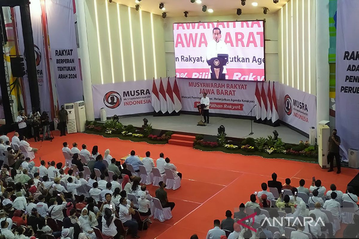 Musyawarah relawan memilih Ganjar dan Sandiaga gantikan Jokowi