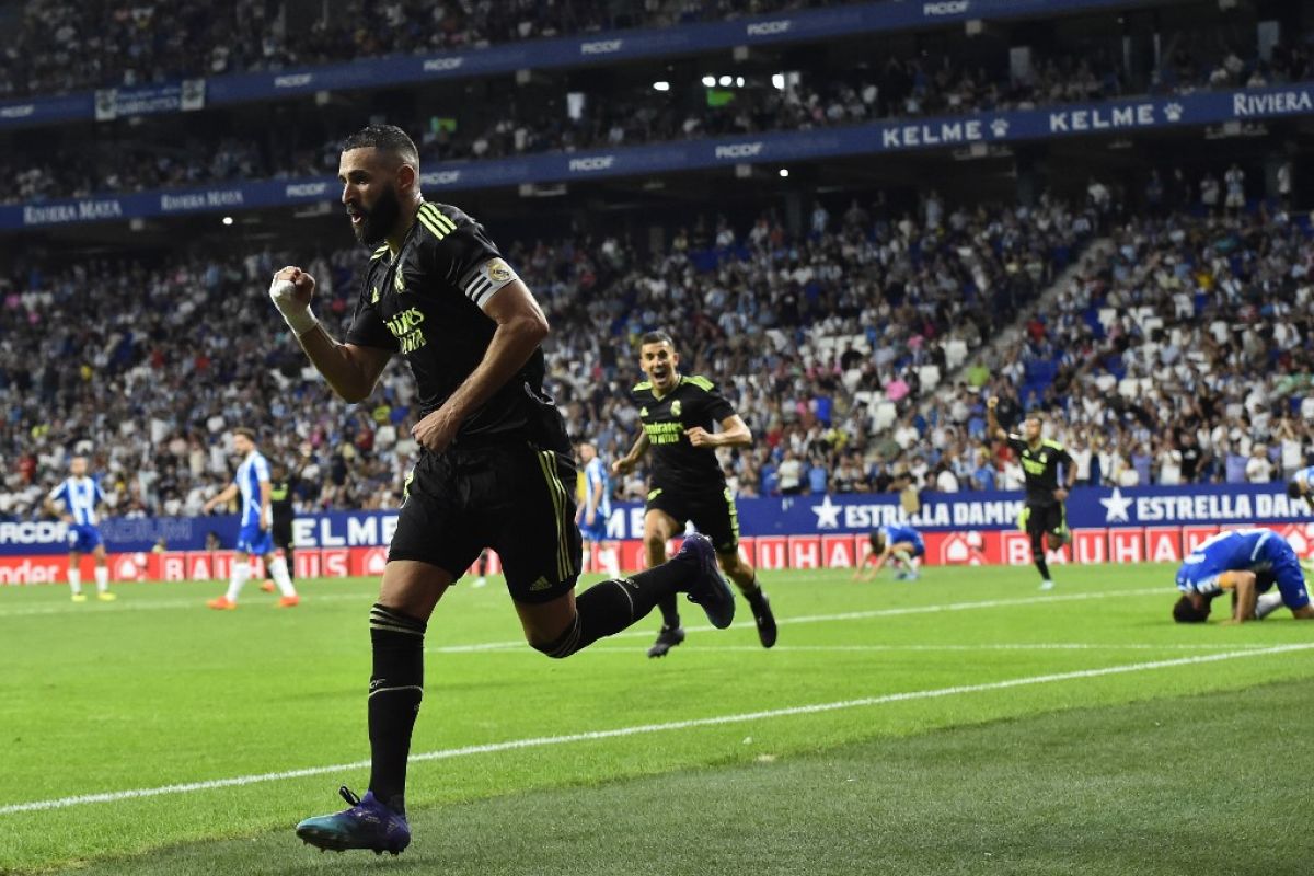 Karim Benzema bawa Madrid libas Espanyol 3-1 di kandangnya