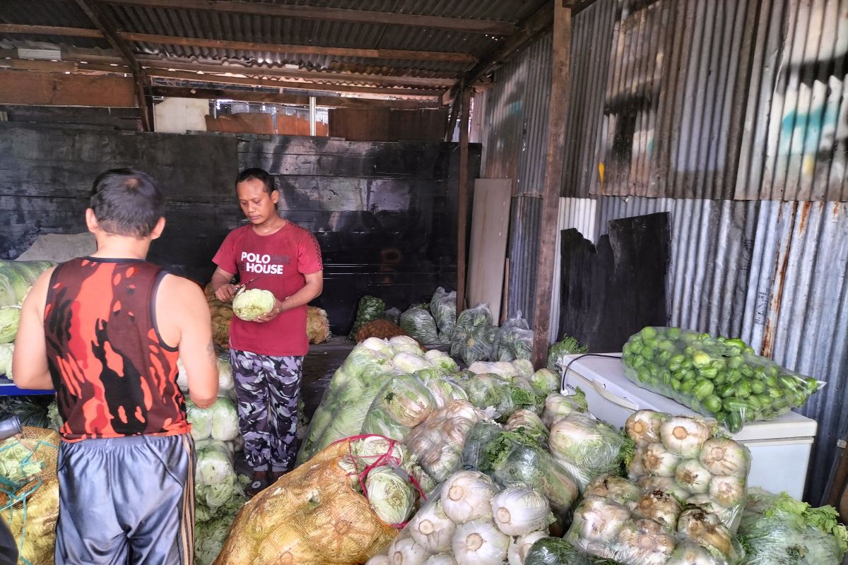 Relawan Jokowi menjual enam ton sayuran murah untuk 2.000 warga Jakarta Barat