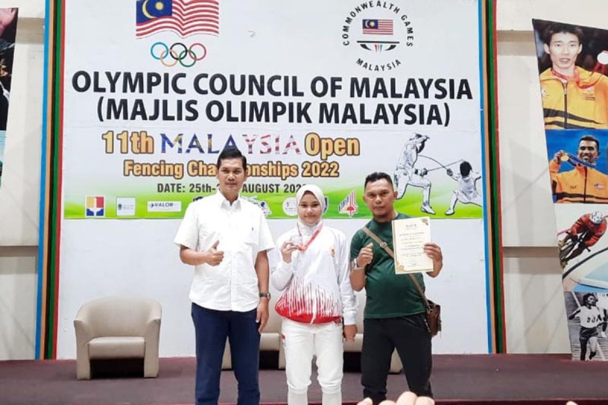 Atlet Aceh rebut medali kejuaraan anggar internasional di Malaysia