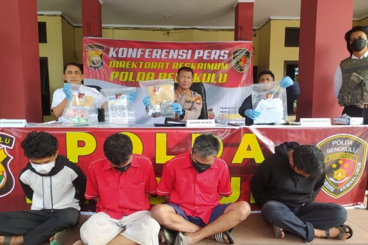 Tersangka judi daring di Bengkulu terancam hukuman 10 tahun penjara