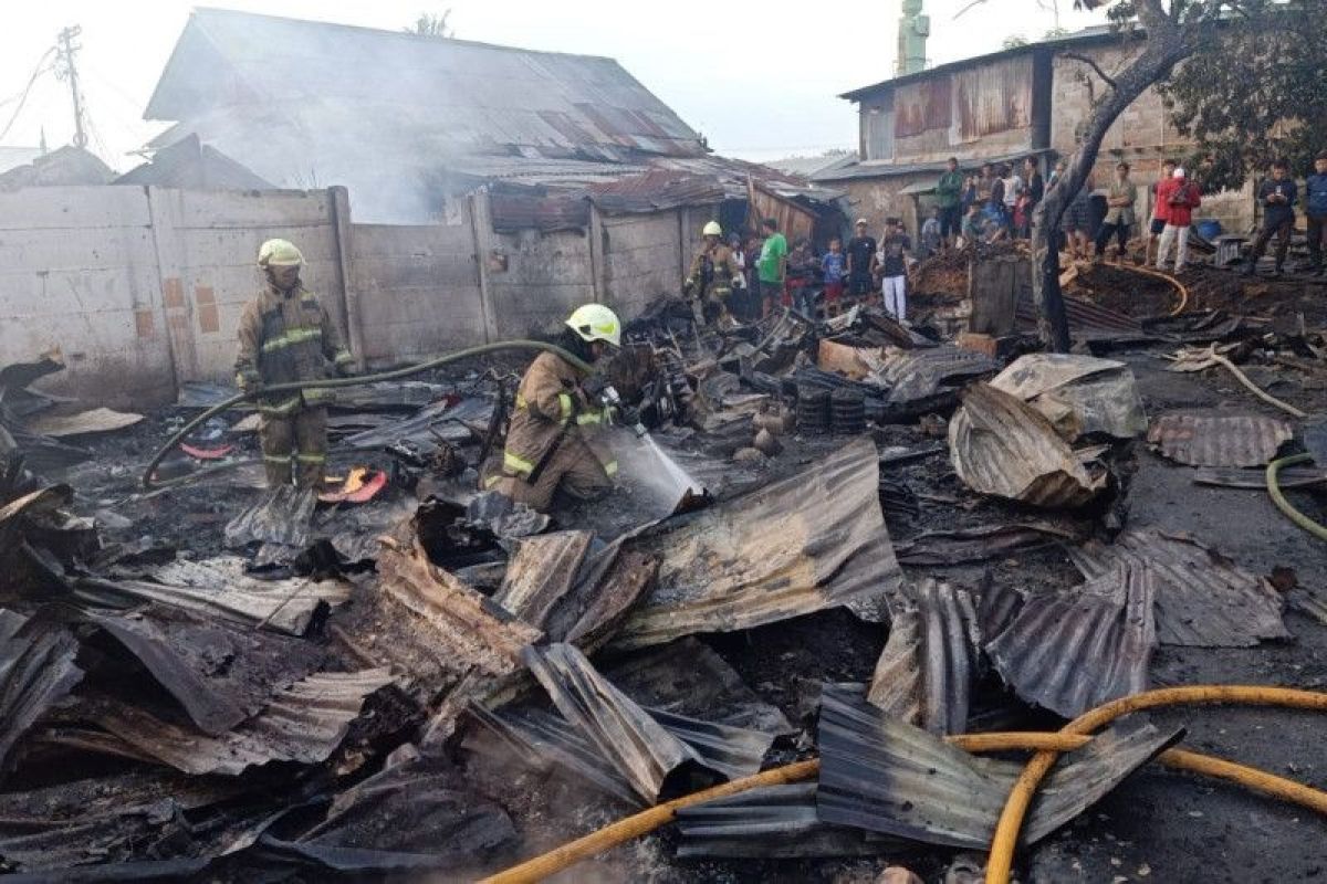 Kebakaran hanguskan 40 unit rumah di Cakung Jakarta Timur